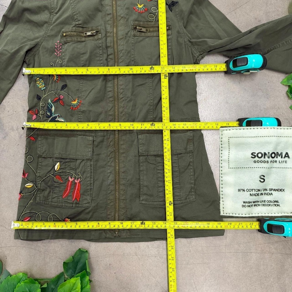 Sonoma Goods for Life Embroidered Floral Utility Jacket - Picture 7 of 8